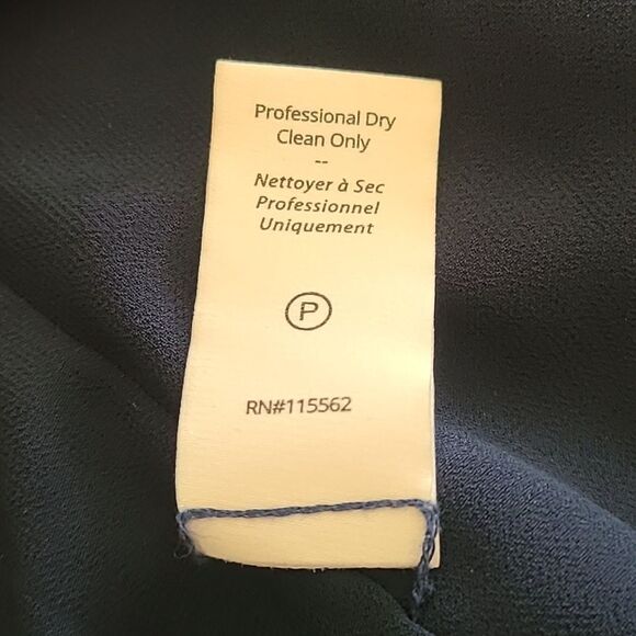 Cinq à Sept Zina Chiffon Halter Sheer Ruffle Tiered Mini Dress Dark Navy Size 10 - Picture 12 of 16